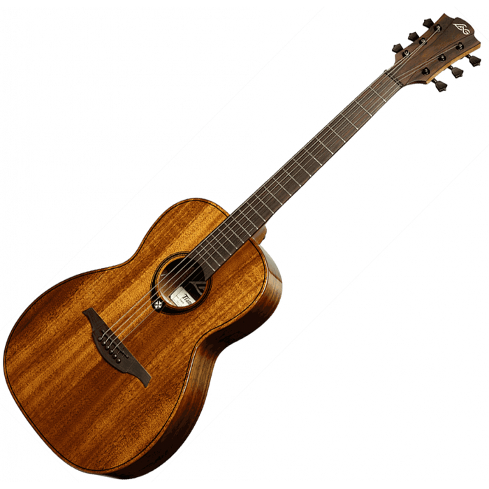 Lag T98PE Tramontane 98 Parlor Acoustic / Electric Guitar, French Satin