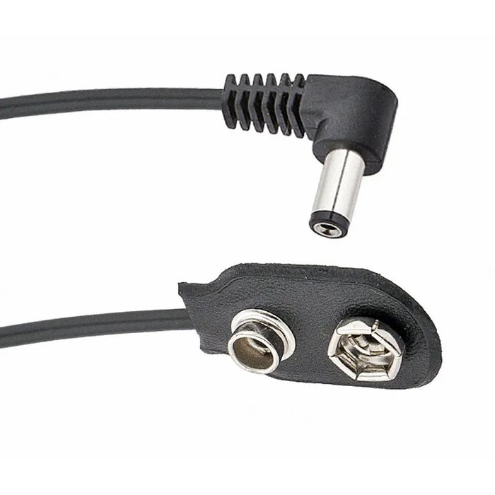 Voodoo Lab 2.1mm Right Angle Connector w/Battery Snap & 18in DC Cable