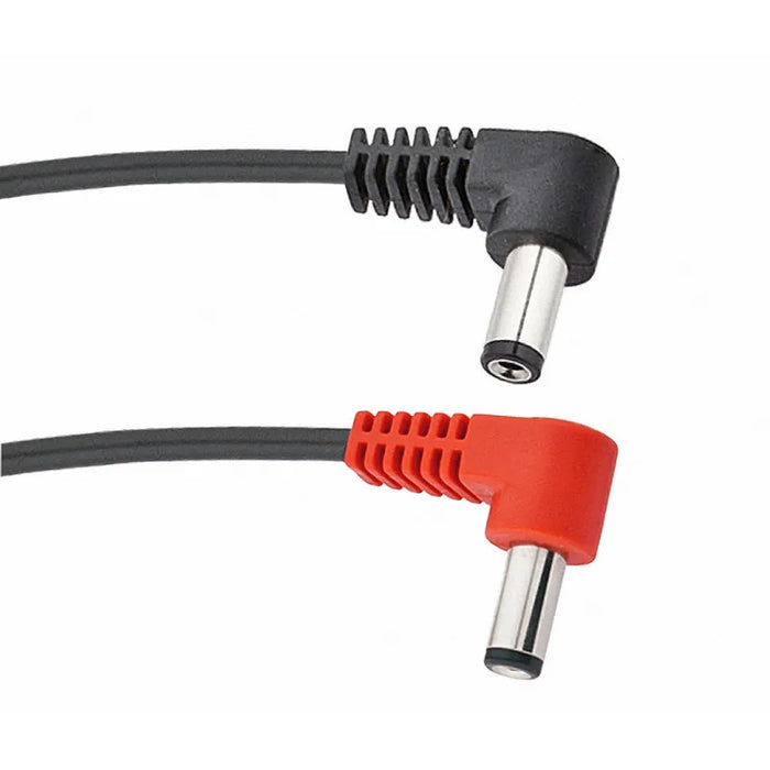 Voodoo Lab 2.1mm/2.5mm Rt Angle Connector w/18in DC Cable - Rev Polarit