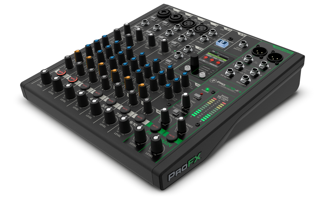 Mackie 10-Channel Analog Mixer with Enhanced FX, USB Recording Modes, & Bluetooth