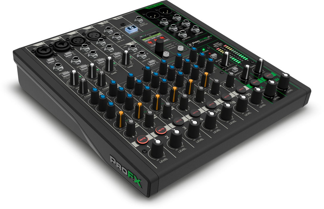 Mackie 10-Channel Analog Mixer with Enhanced FX, USB Recording Modes, & Bluetooth