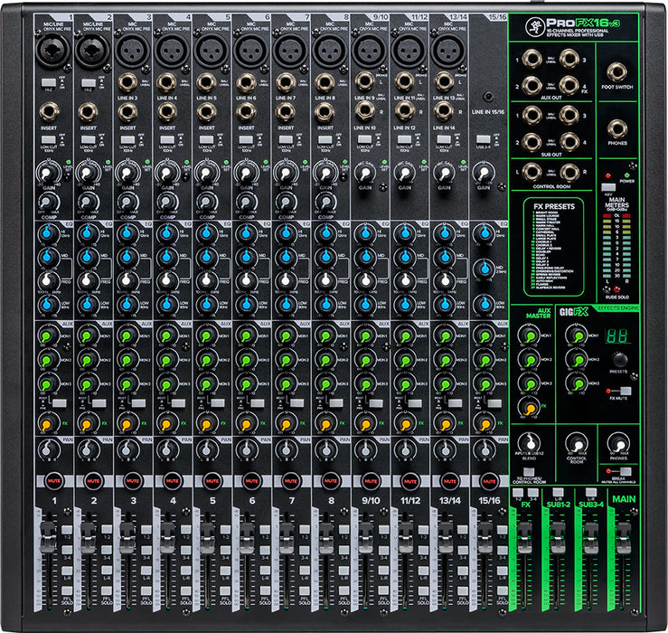 Mackie ProFX16v3 16 Channel 4-bus Professional Effects Mixer w/ USB