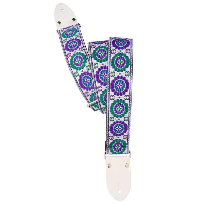 PRS 2" Deluxe Retro Jacquard Strap White