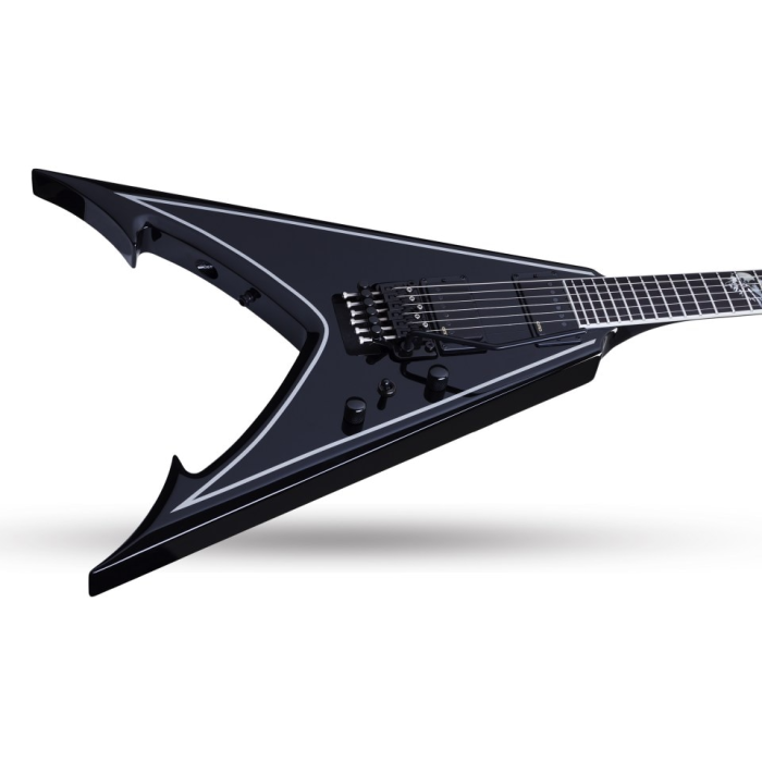 Schecter Ravendark V Fr Gloss Black / Silver Pinstripes