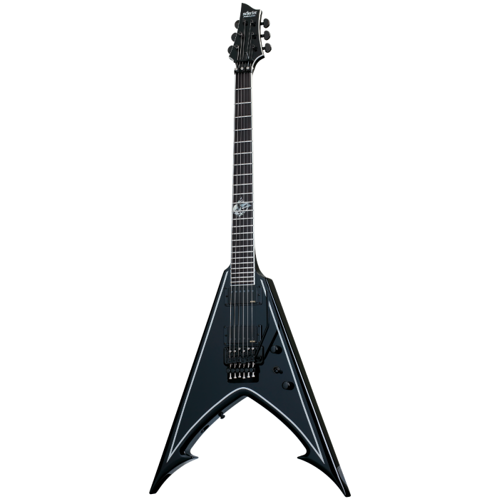 Schecter Ravendark V Fr Gloss Black / Silver Pinstripes