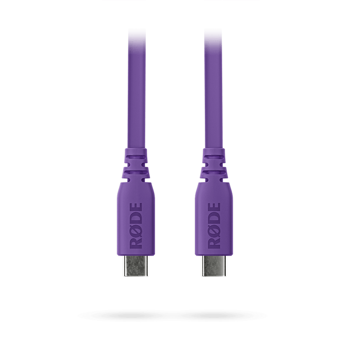 Rode USB-C to USB-C cable 3', Purple