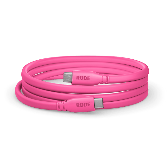 Rode USB-C to USB-C cable 3', Pink