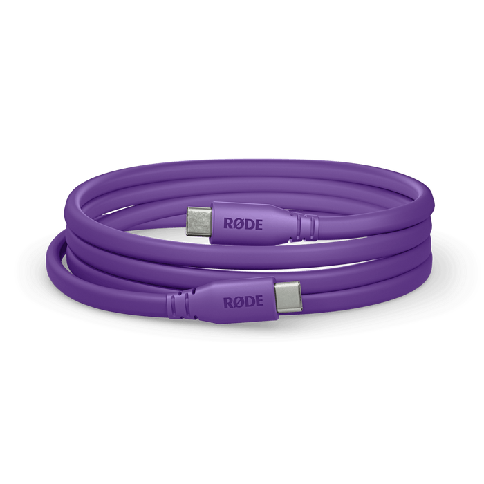 Rode USB-C to USB-C cable 3', Purple