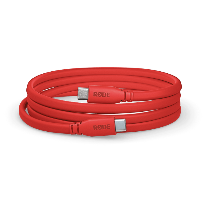 Rode USB-C to USB-C cable 3', Red