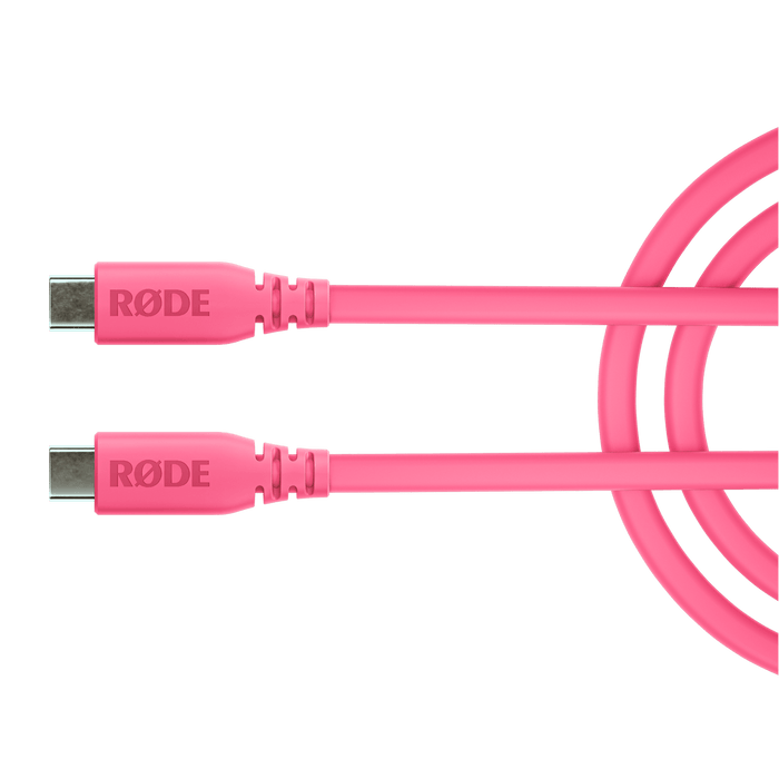 Rode USB-C to USB-C cable 3', Pink