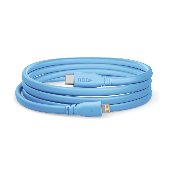 Rode USB-C to Lightning Cable 3', Blue