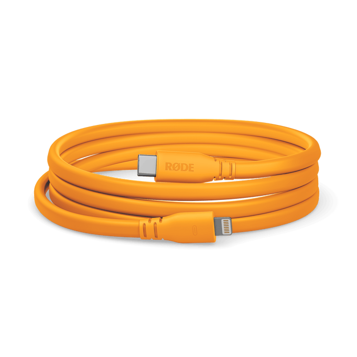 Rode USB-C to Lightning Cable 3', Orange