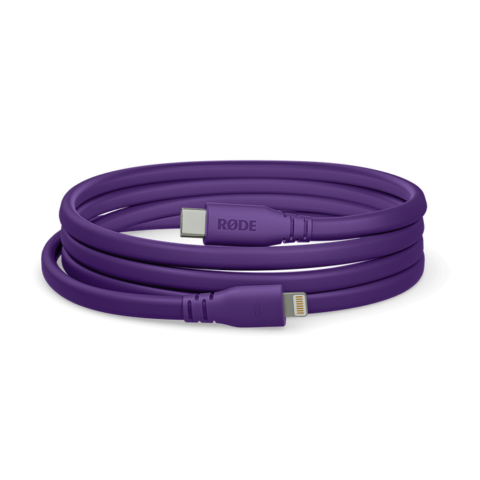 Rode USB-C to Lightning Cable 3', Pruple