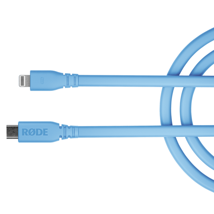 Rode USB-C to Lightning Cable 3', Blue
