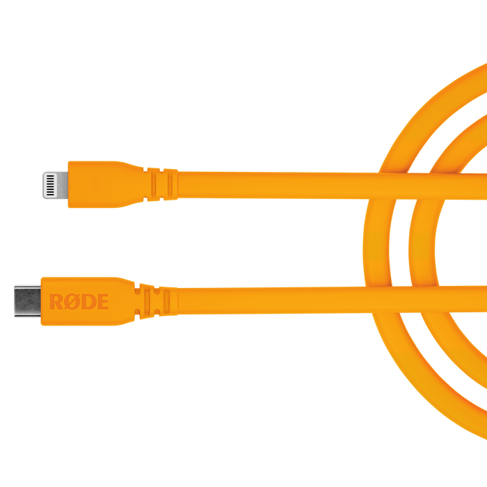 Rode USB-C to Lightning Cable 3', Orange
