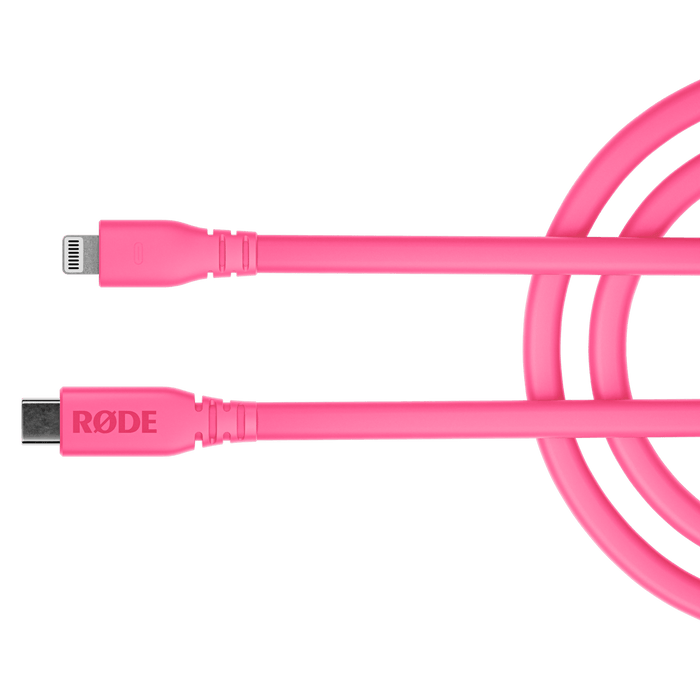 Rode USB-C to Lightning Cable 3', Pink
