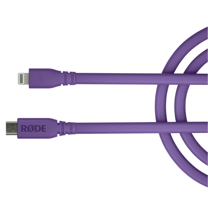 Rode USB-C to Lightning Cable 3', Pruple