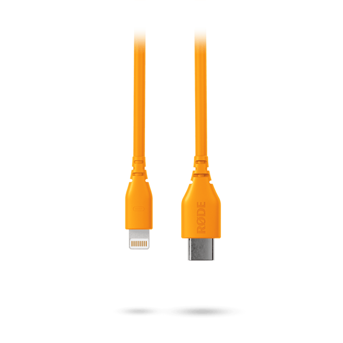 Rode USB-C to Lightning Cable 1', Orange