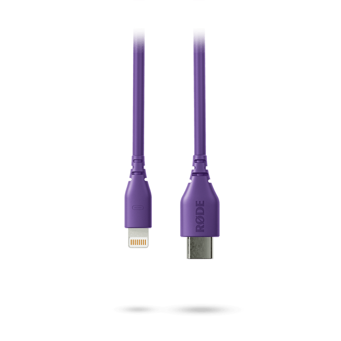 Rode USB-C to Lightning Cable 1', Pruple