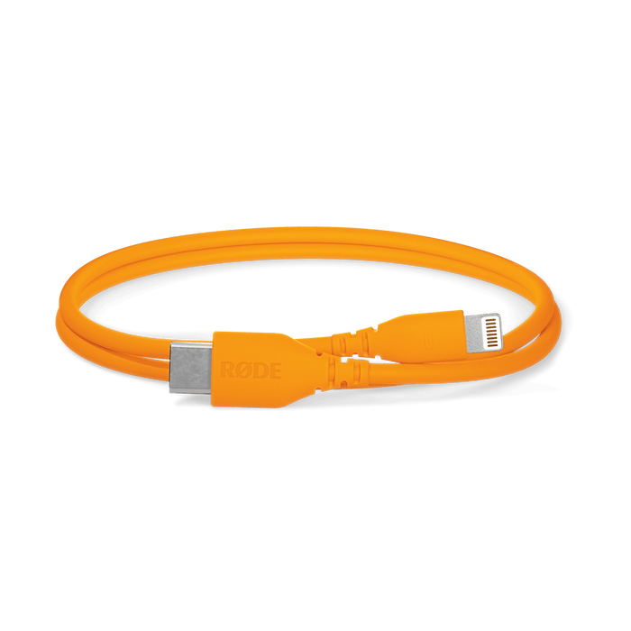 Rode USB-C to Lightning Cable 1', Orange