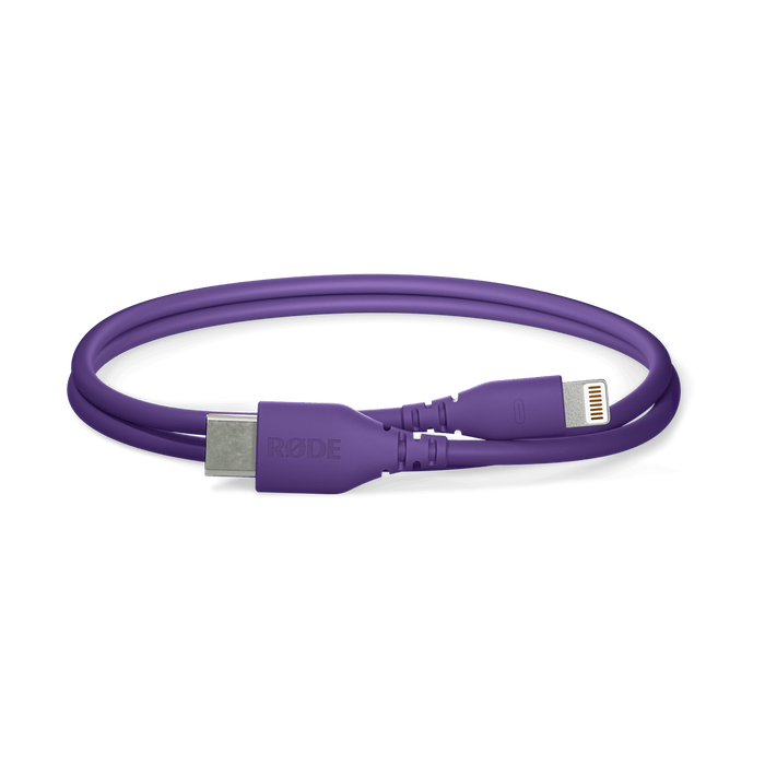 Rode USB-C to Lightning Cable 1', Pruple