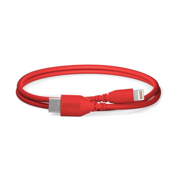 Rode USB-C to Lightning Cable 1', Red