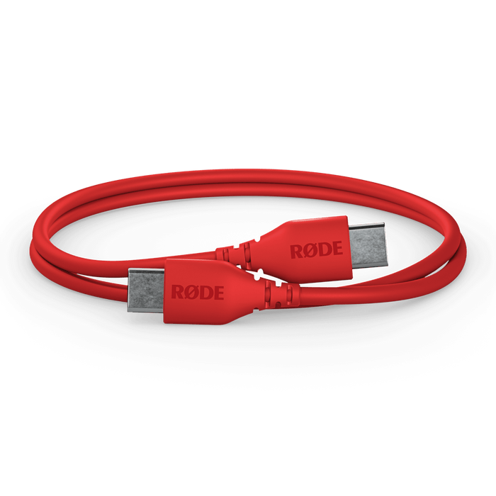 Rode USB-C to USB-C Cable 1', Red