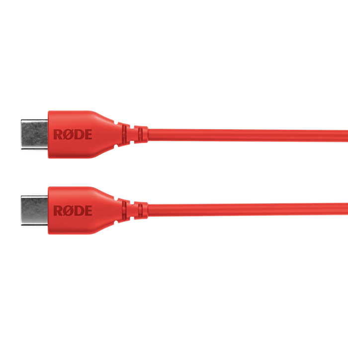 Rode USB-C to USB-C Cable 1', Red