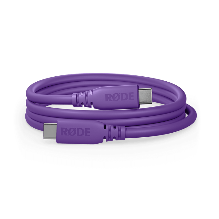 Rode SuperSpeed USB-C to USB-C Cable 6', Pruple