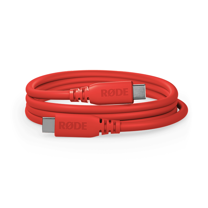 Rode SuperSpeed USB-C to USB-C Cable 6', Red