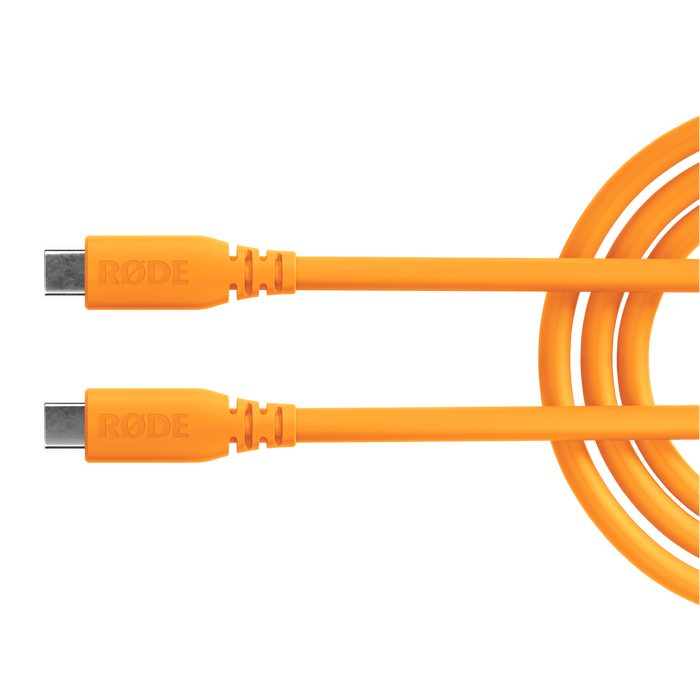 Rode SuperSpeed USB-C to USB-C Cable 6', Orange