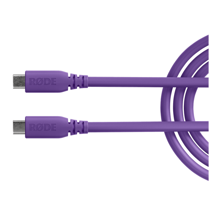 Rode SuperSpeed USB-C to USB-C Cable 6', Pruple