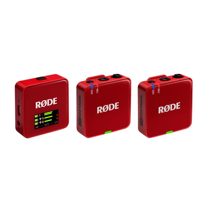 Rode Wireless GO Gen III Compact Wireless Microphone System, Red