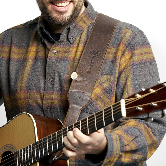 Martin Strap Leather Saddleback, Dark Brown