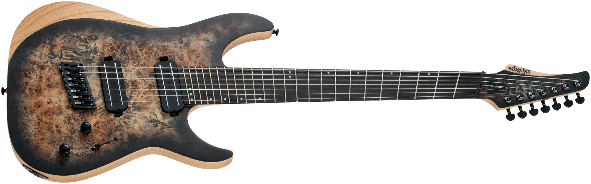 Schecter Reaper-7 Multi-Scale Charcoalcoal Burst