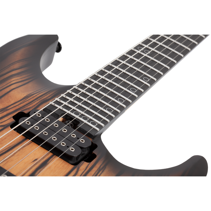 Schecter C-1 Pale Moon, Natural Satin w/Black Burst