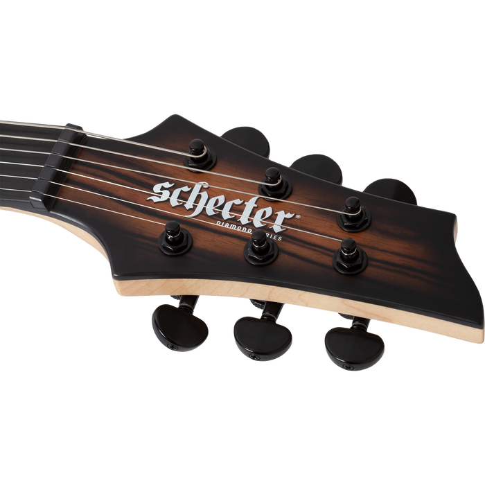 Schecter C-1 Pale Moon, Natural Satin w/Black Burst