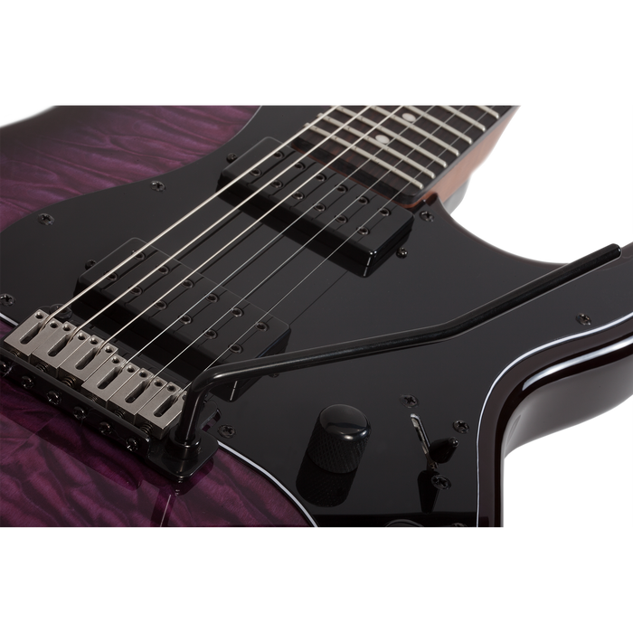 Schecter Traditional Pro Ebony Transparent Purple Burst