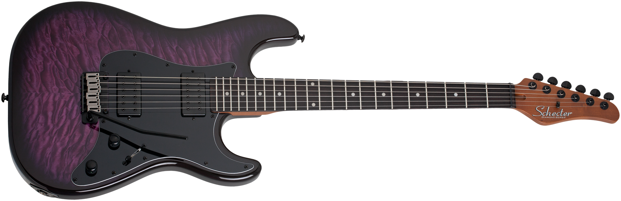 Schecter Traditional Pro Ebony Transparent Purple Burst