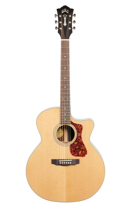 Guild F150CE NAT WB Jumbo Cutaway Acoustic-Electric Guitar w/Guild/Fishman GT-1 Electronics w/bag, Natural