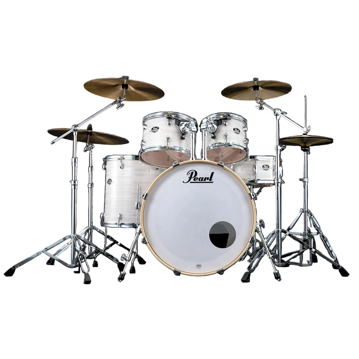 Pearl Export Series 5 Piece Drum Shell Satin Slipstream White