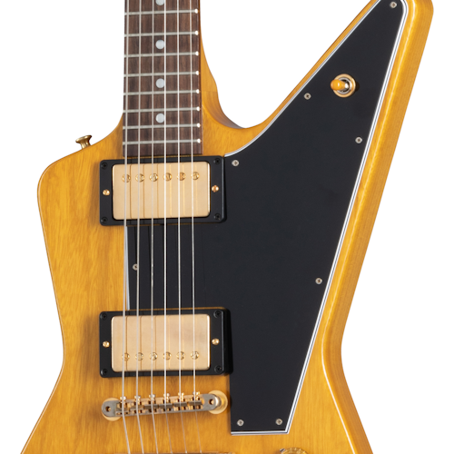 Gibson Solid Body 1958 Korina Explorer Black Pickguard, Natural