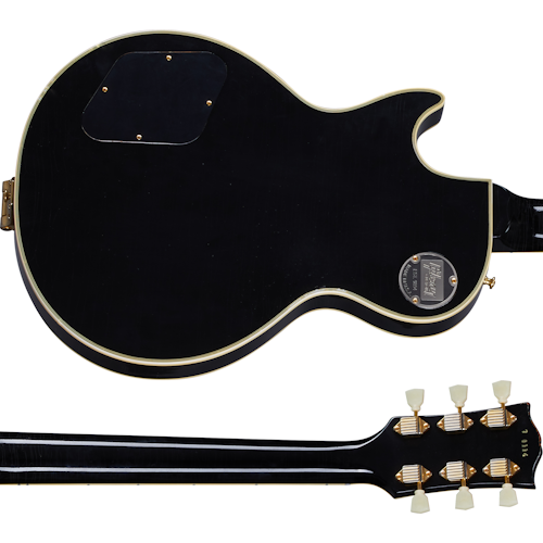 Gibson Murphy Lab Lite Aged '57 Les Paul Custom 3-Pickup with  Gold Bigsby, Ebony