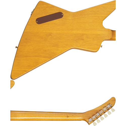 Gibson Solid Body 1958 Korina Explorer White Pickguard, Natural