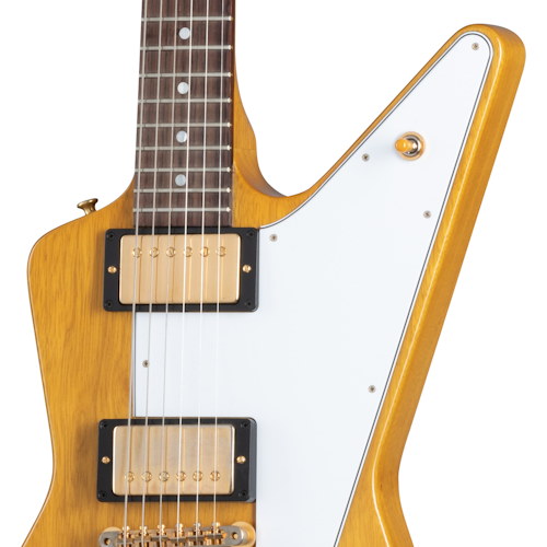 Gibson Solid Body 1958 Korina Explorer White Pickguard, Natural