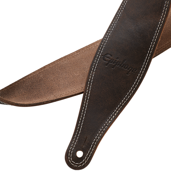Epiphone Premium Leather Strap, Brown