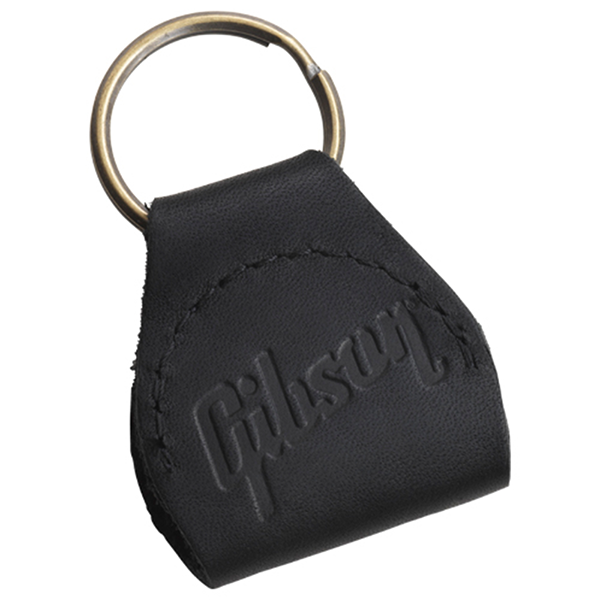 Gibson Leather Pickholder Keychain, Black