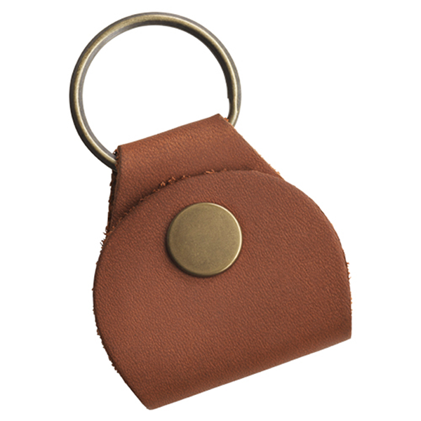 Gibson Leather Pickholder Keychain, Brown
