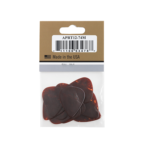 Gibson Tortoise Shell Pick Medium, 12 Pack