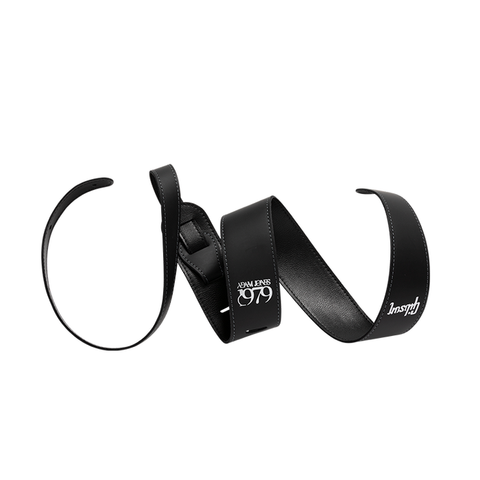 Gibson Adam Jones 1979 Premium Leather Guitar Strap, Black